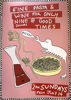good times fine pasta poster