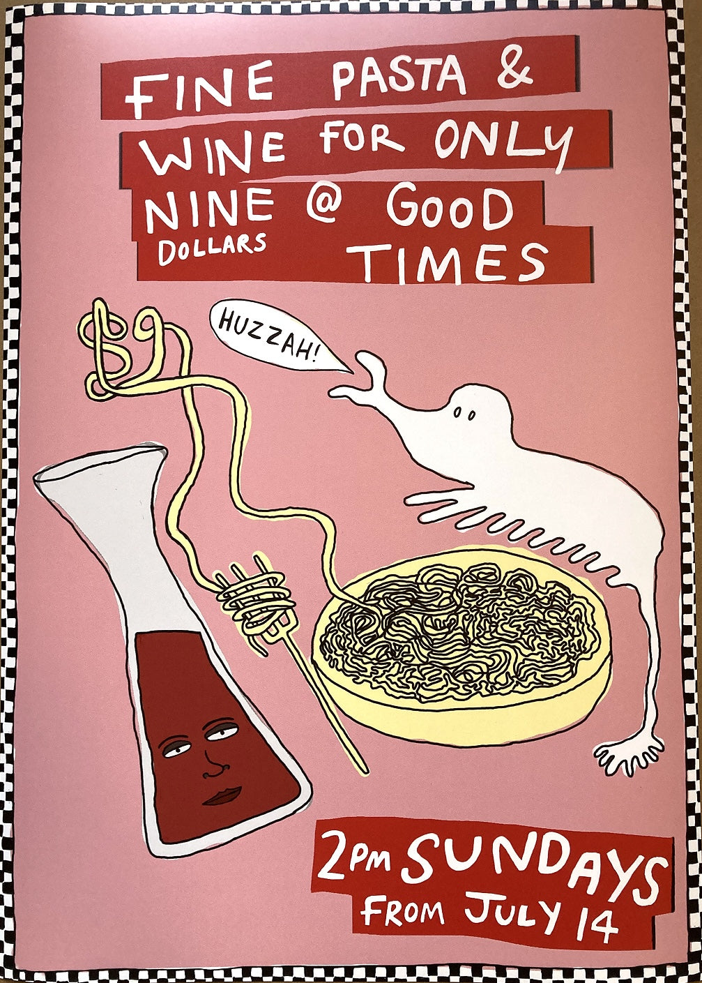 good times fine pasta poster