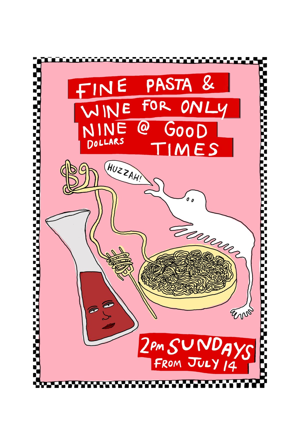good times Fine Pasta Poster
